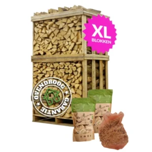 Brandhout essen 43 cm + Gratis aanmaakpakket