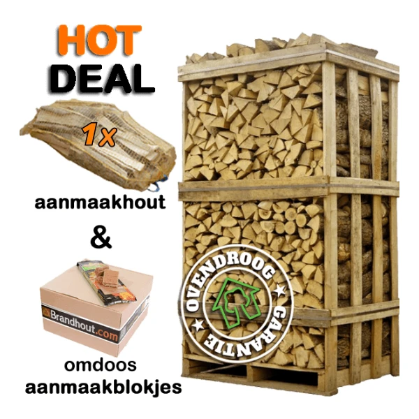 Brandhout haagbeuk | hot deal (ca.120x80x210cm) | aanmaakhout | aanmaakblokjes