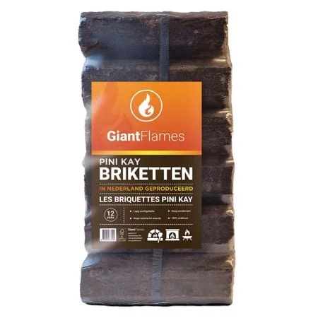 Pini Kay briketten 15 zakken x 10kg (150kg) - Afbeelding 2